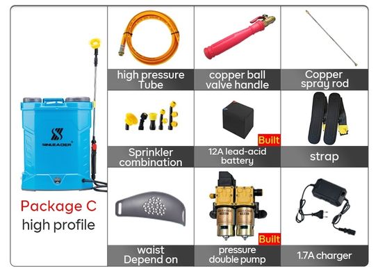 12L農業ポンプ スプレーヤーPPの物質的なバックパックの手動スプレーヤー