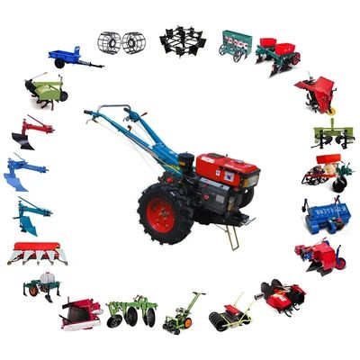 4WD農業手のトラクター8hp 680mm小さい耕作用具装置