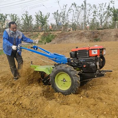 18hp手持ち型の歩くトラクターの軽量15hp小型トラクター